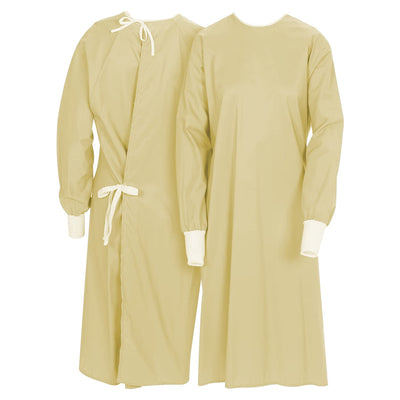Reusable Isolation Gowns (Yellow) - Pack of 6 - Noble's Health Care Products Solutions