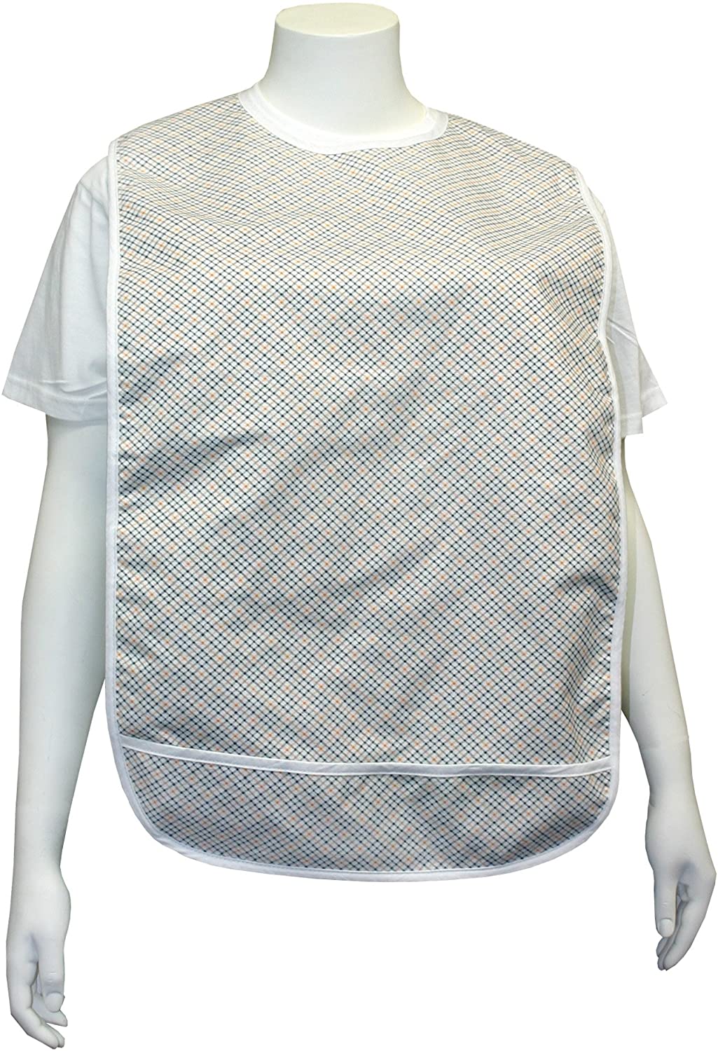 Premium Vinyl Adult Bibs with Crumb Catcher (Multiple Colors) - Noble's Health Care Products Solutions