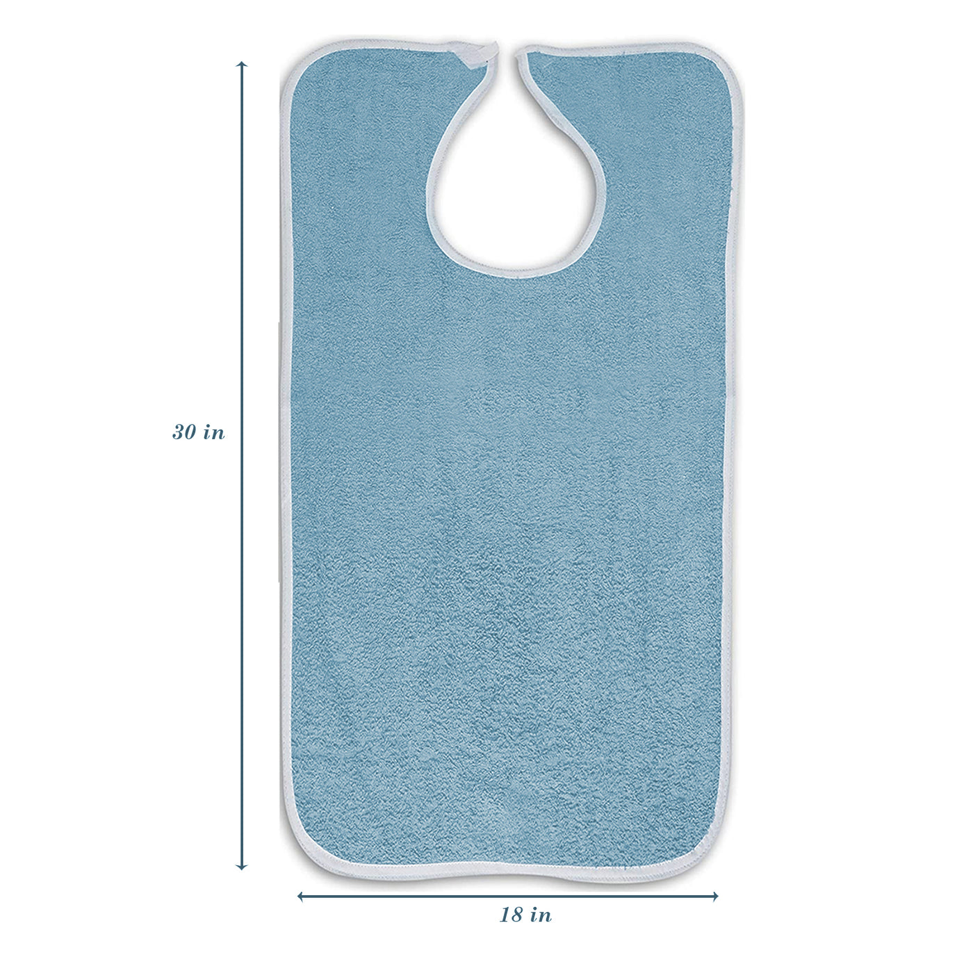 Terry Adult Bibs with Velcro Closure (Royal) - Noble's Health Care Products Solutions