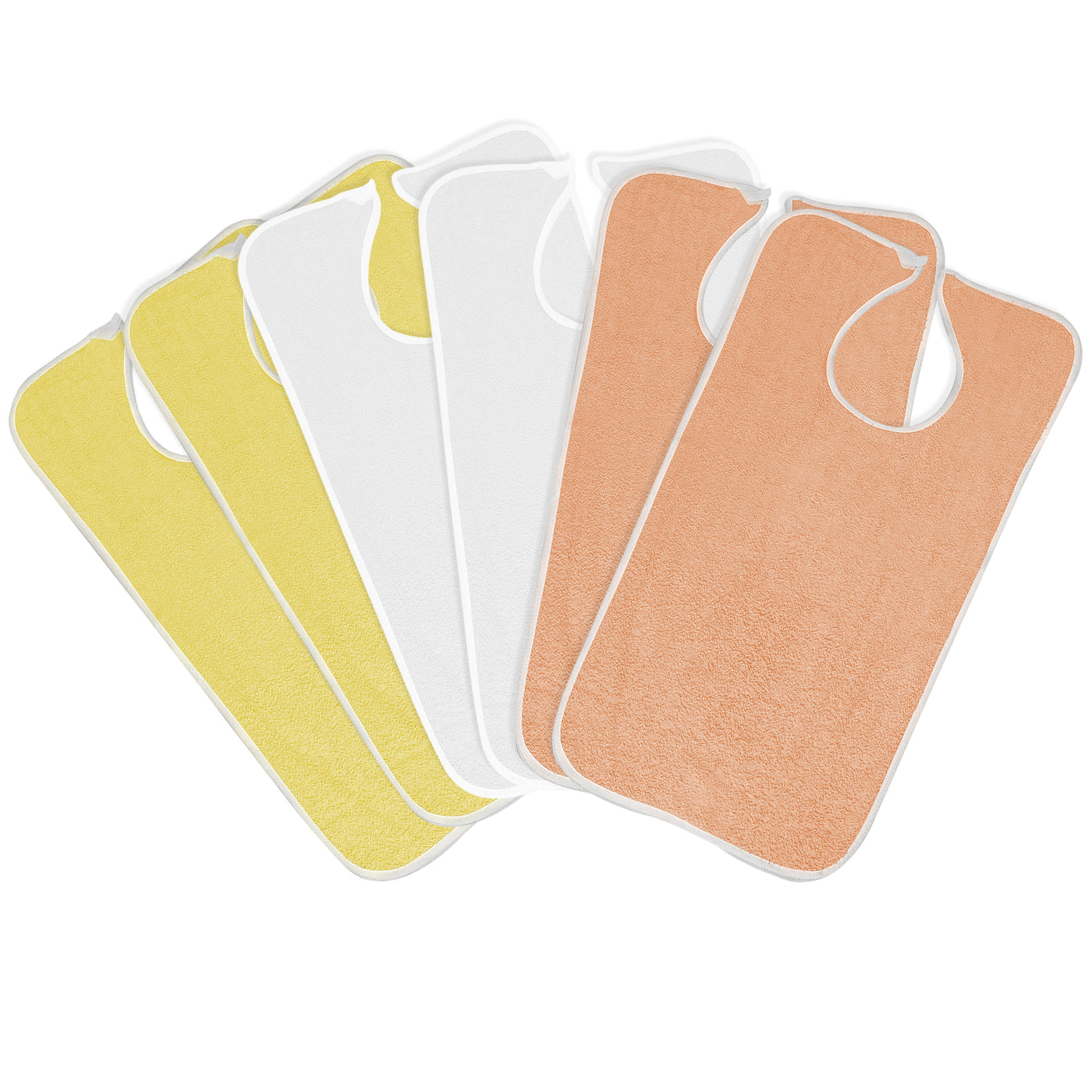 Terry Adult Bib with Velcro Closure (Assorted Color Combinations) - Noble's Health Care Products Solutions