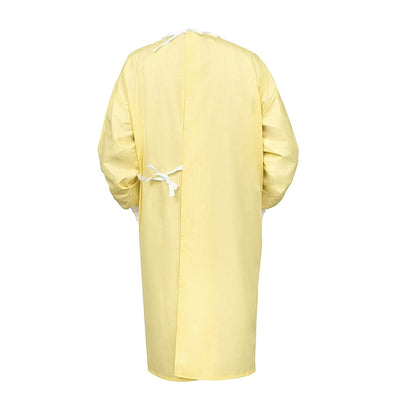 Reusable Isolation Gowns (Yellow W/Stripes Blockade) - Pack of 6 - Noble's Health Care Products Solutions
