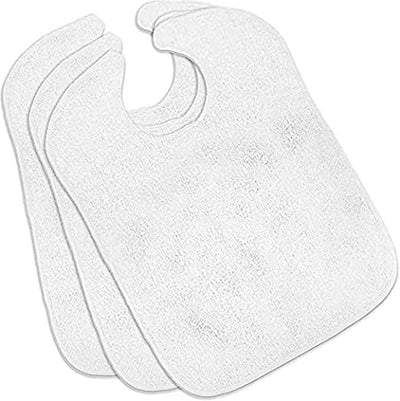 Terry Adult Bibs with Velcro Closure Made from 100% Cotton - Noble's Health Care Products Solutions